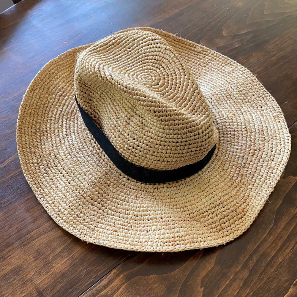 J Crew Raffia Sun Hat